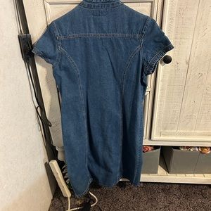 Graffiti denim dress